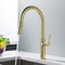Kibi Fusion-T  Single Handle Pull Down Kitchen Sink Faucet - Brushed Gold KKF2018BG - alternate 4